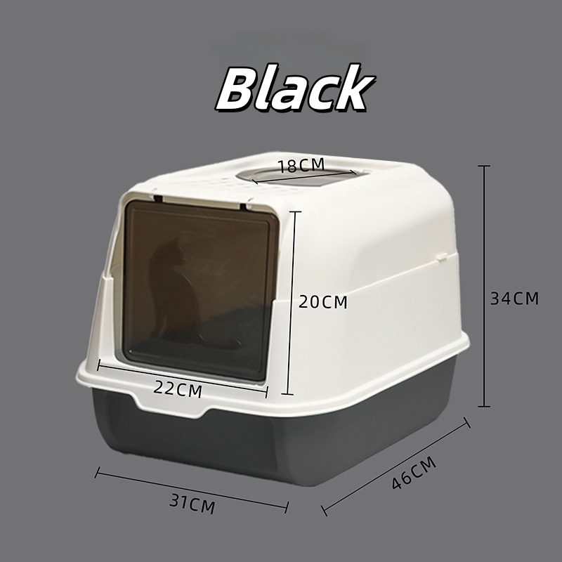 Stainless Steel Cat Litter Box - Extra Large 3-in-1 Detachable Design, Odor-Free, 81L Capacity, Non-Stick, Scratch-Resistant, Rust-Free
