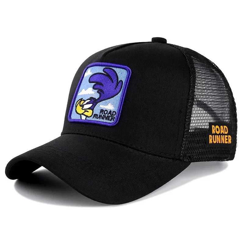 High quality brand cartoon snapshot cotton baseball cap mens hip-hop dad mesh cap truck driver cap direct delivery W250403