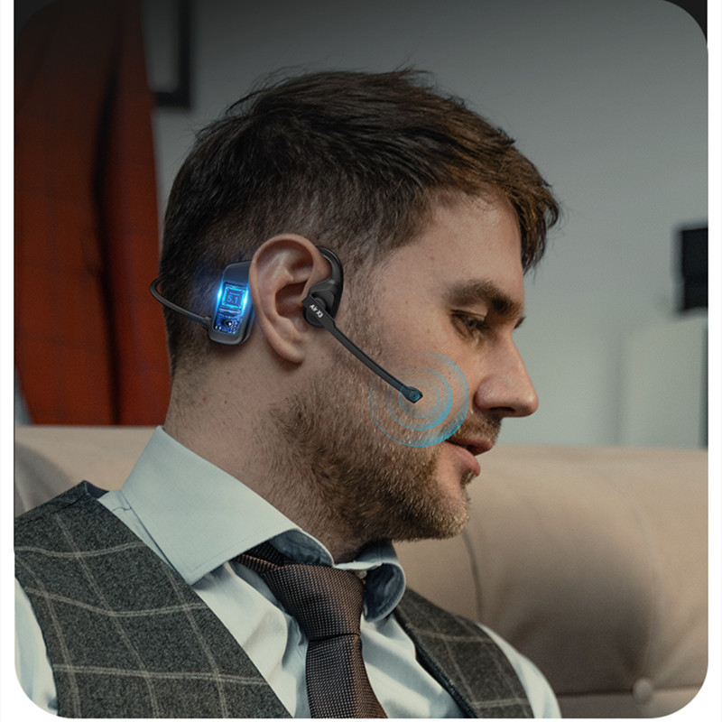 Bone Conduction Headphones, Wireless Bluetooth 5.3 Sports Earphones with Microphone, IP67 Waterproof, Open-Ear Design for Running, Gaming, and Hands-Free Calls