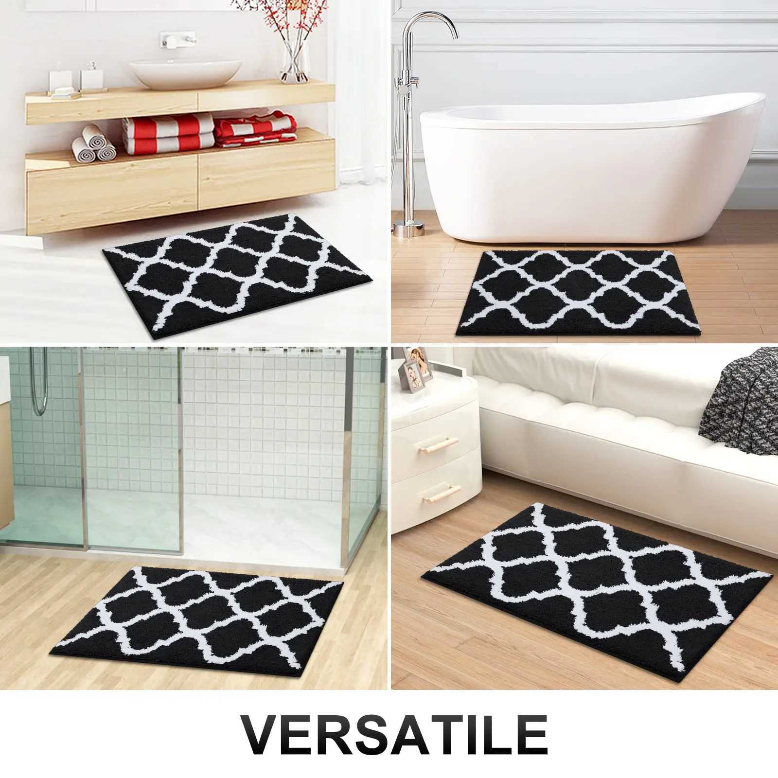 Kitinjoy Luxury Bedroom Wash Carpet Non-Slip Absorbent Shower Pad Bathroom Rug Soft Thick Living Room Plush Foot Mat Floor Decor C251103