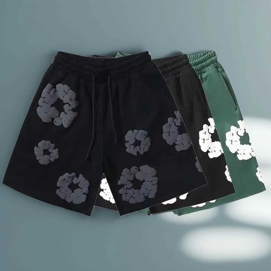 Luxury Brand Fashion Pants Men Women Clothes America Kapok Floral Pants Breathable Quick-Drying Best Trendy Daily Casual Shorts X250403