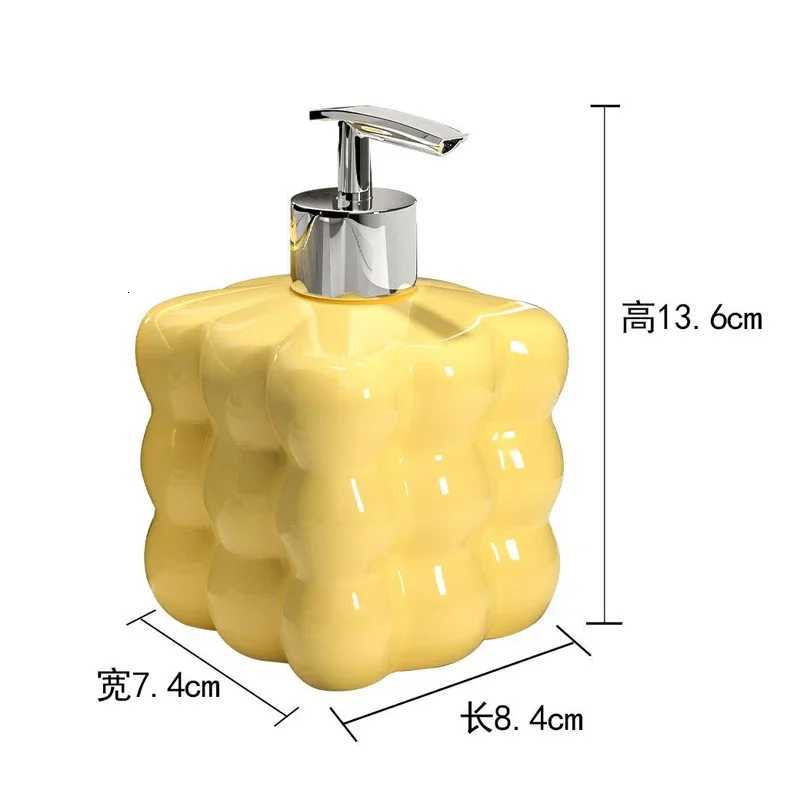 Modern Press Type Lotion Bottle Home Sanitizer Soap Dispenser Ceramic Shampoo Moisture Bottling Bathroom Accessories Decoration C251103
