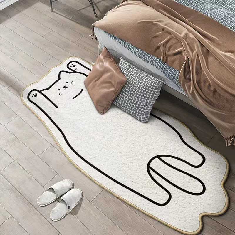 Irregular Cartoon Animal Imitation Cashmere Carpetliving Room Coffee Tablefloor Mat Bedroom CHILDRENS Room Thickened C251103