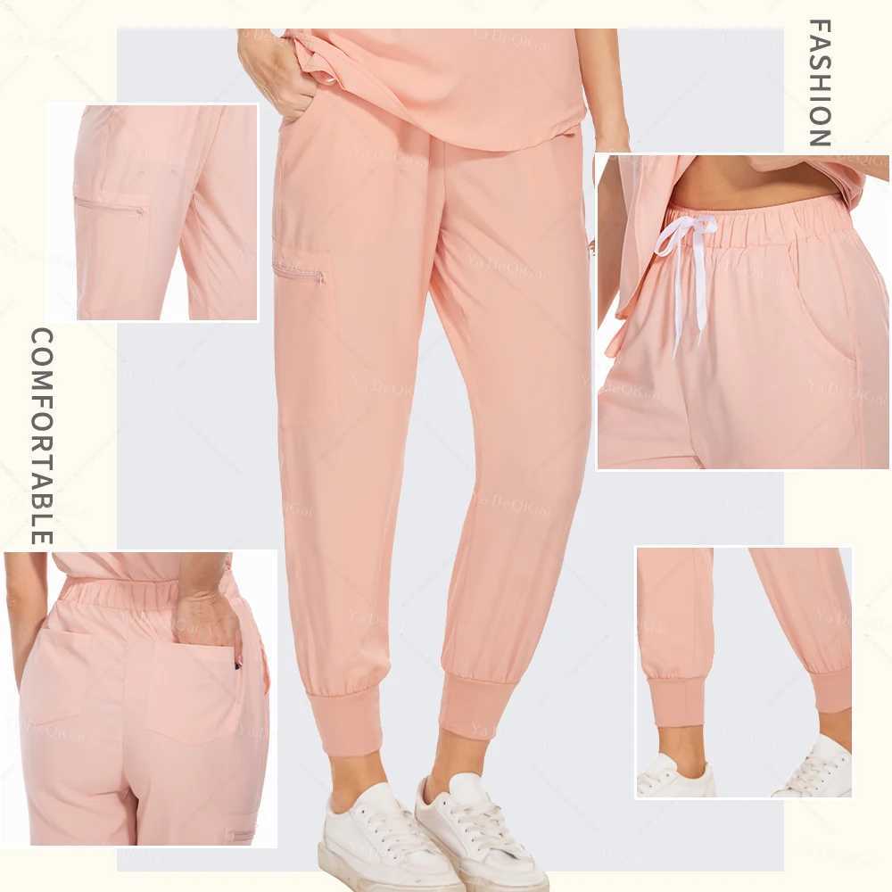 Surgical Uniforms Woman Medical Nurse Clinical Nursing Costume Beauty Doctor Workwear Dental Work Uniform Short Sleeve Suit Soft J251103