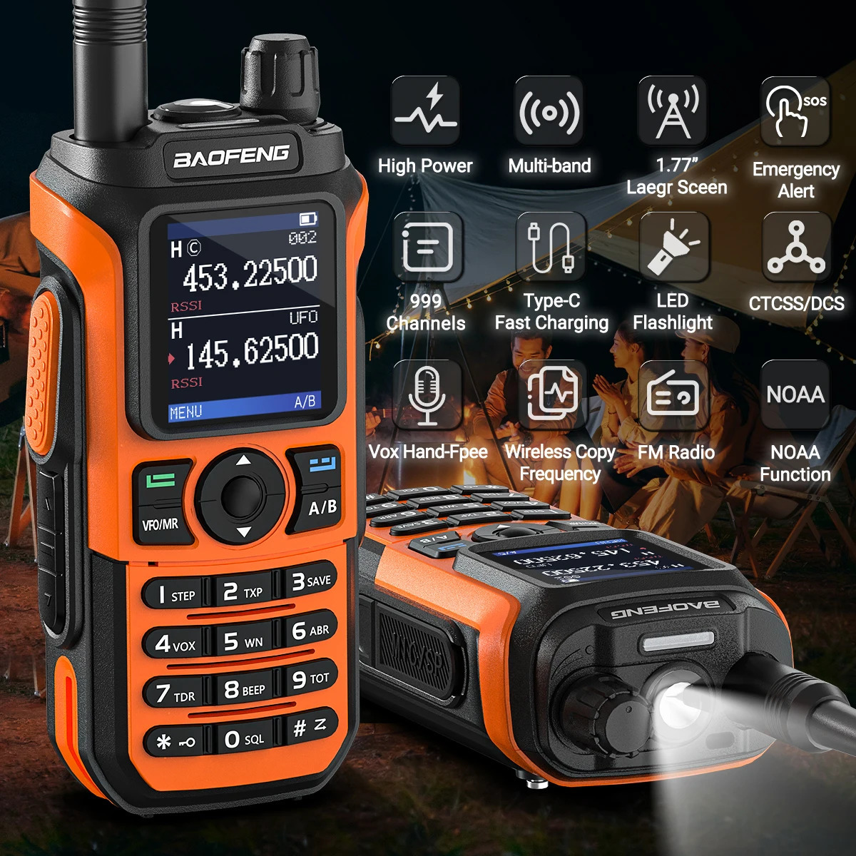 Baofeng UV21 Pro V2 Air Band Walkie Talkie Wireless Copy Frequency AM TypeC Long Range Upgrade UV5R Ham Radio 251103