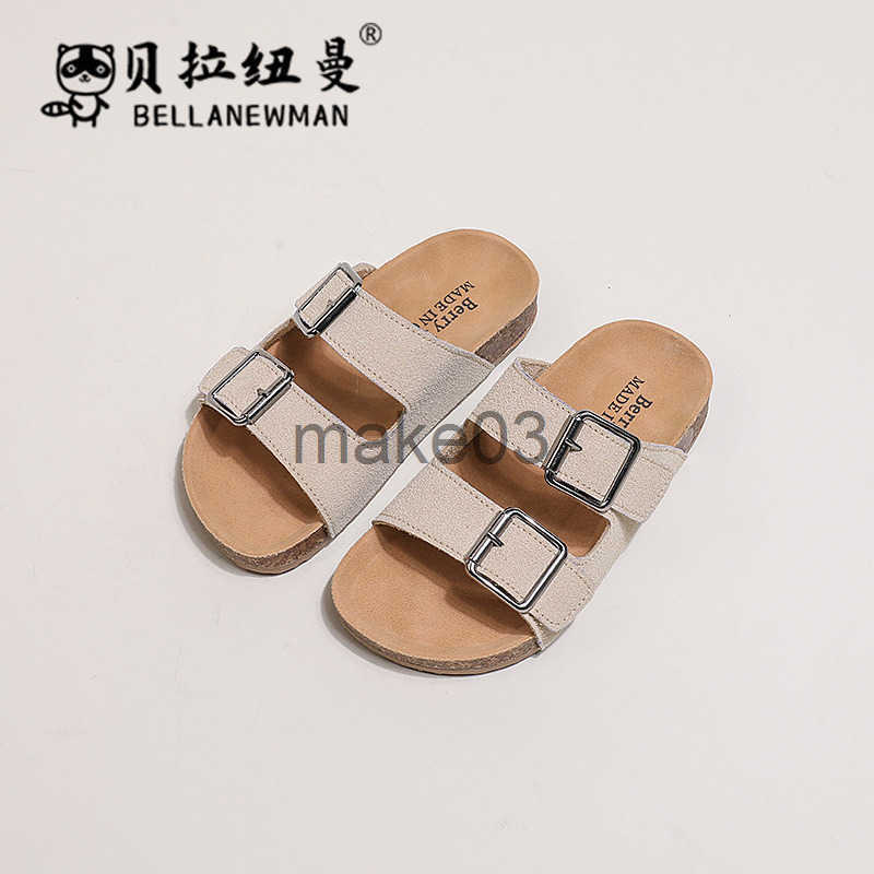 Boken shoes for boys cork sandals 2025 summer new style for childrens indoor and outdoor sandals medium and large childrens straight drag J250403