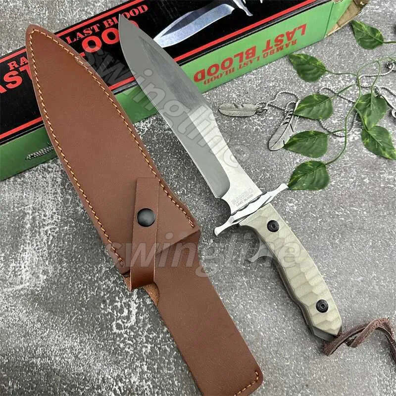 high quality large straight outdoor tactical hunting camping survival portable ket knife gift R250515
