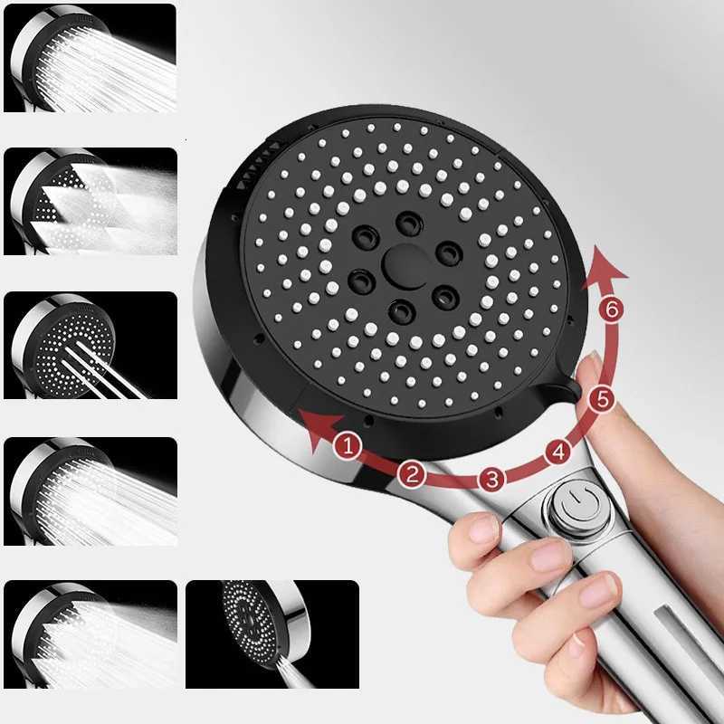 6 Modes Booster Shower Mtifunctional Adjustable Filter Dechlorination Household Bathro Large Water Volume Shower Set Y251103