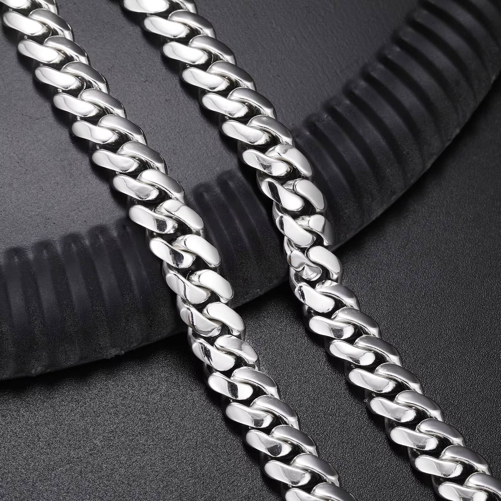 Classic Handmade Miami Cuban Link Chain Hip Hop Jewelry 610mm Custom 925 Sterling Silver Cadenas Cubanas Fashion Men Necklace