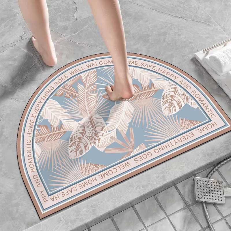 Bathroom floor mat diatom mud water-absorbing dirt-resistant non-slip foot mat toilet door mat bathroom mat C251103