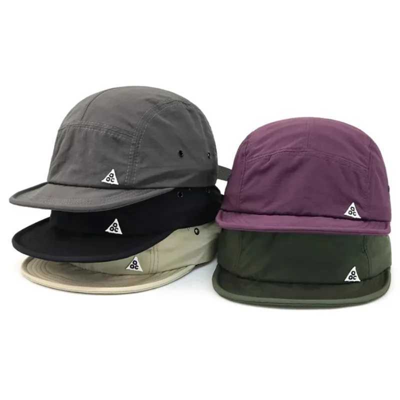 5 panel short Brim quick drying golf baseball cap mens soft lightweight sports running cap unisex outdoor UPF50+toe cap W250403