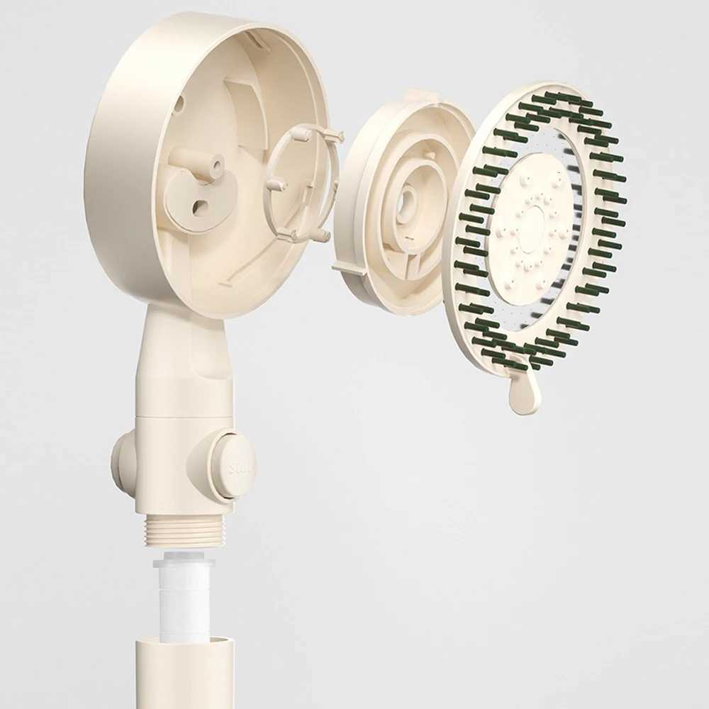 High Pressure Shower With Massage Cb Five Modes Water Saving Nozzle Pressuri Spa Shower Faucet Bathro Accessories Y251103