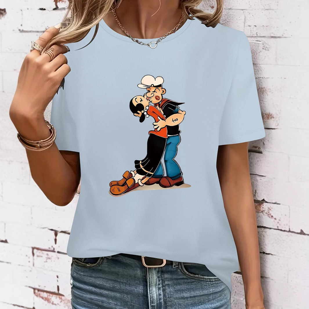 TEMU approved brand 2025 summer milk silk pullover collarless loose women's T-shirt