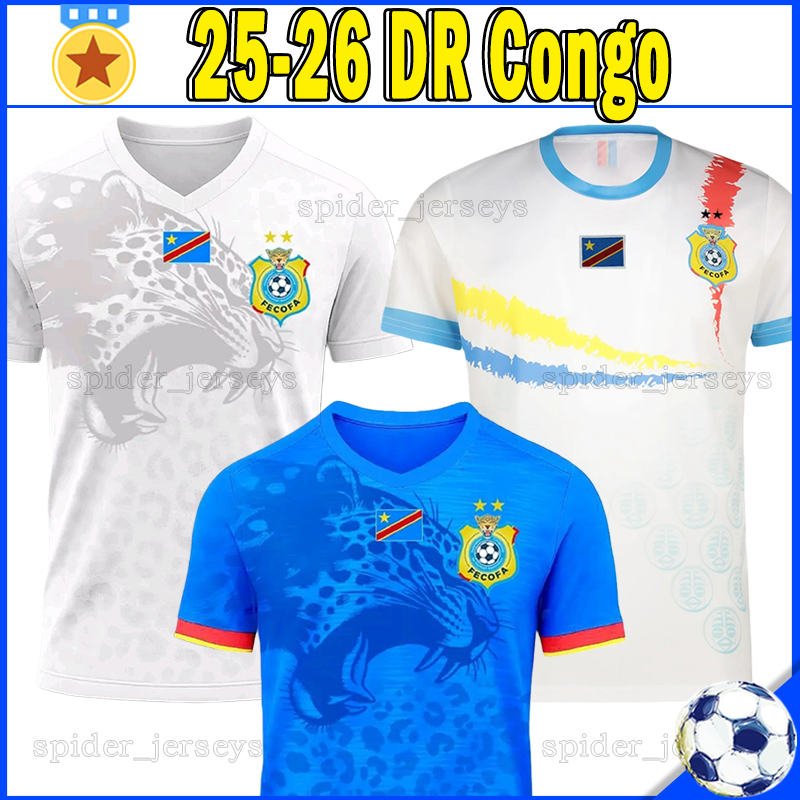25 26 DR Congo national football team Soccer Jerseys BAKAMBU M.ELIA T.BONGONDA MBUKU MAYELE Player Version Football Shirts 2025 2026 KAYEMBE PICKEL MUKAU Men Uniforms