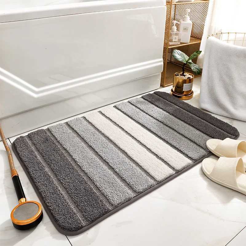 VIKAMAs Fresh And Clean Bathroom Floor Rug Imitation Cashmere Dirt-Resistant Bathroom Water-Absorbing Floor Mat For Home Decor C251103