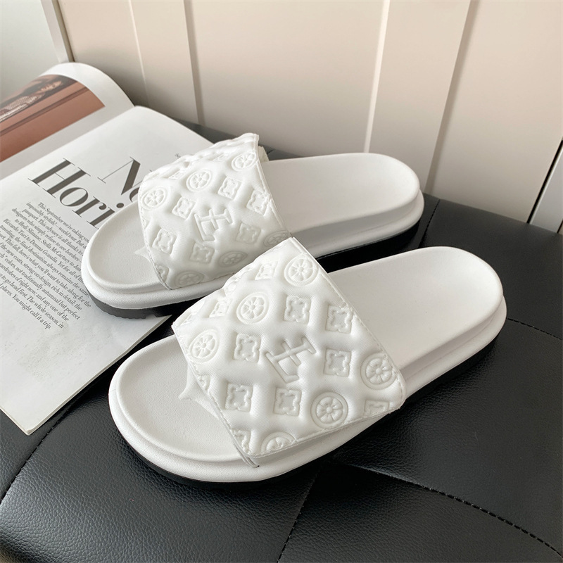 Free shipping new slippers men women thick soled non slip casual outdoor daily casual shoes black white pink
