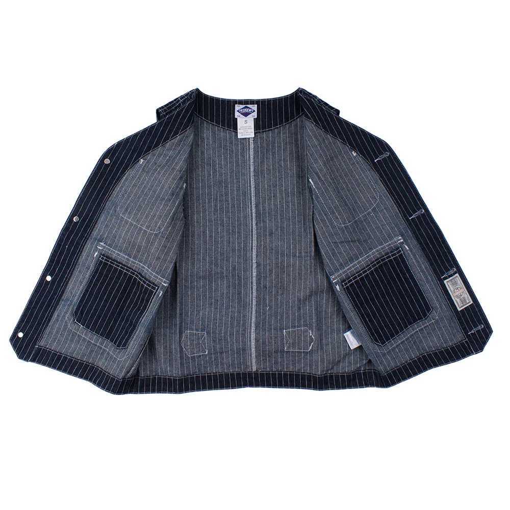 Ok8403 Men Cargo Striped Waistcoat Classical Vintage Streetwear Couple Premium Cotton Youth Daily Fashion V-Neck Patchwork Vest X250403