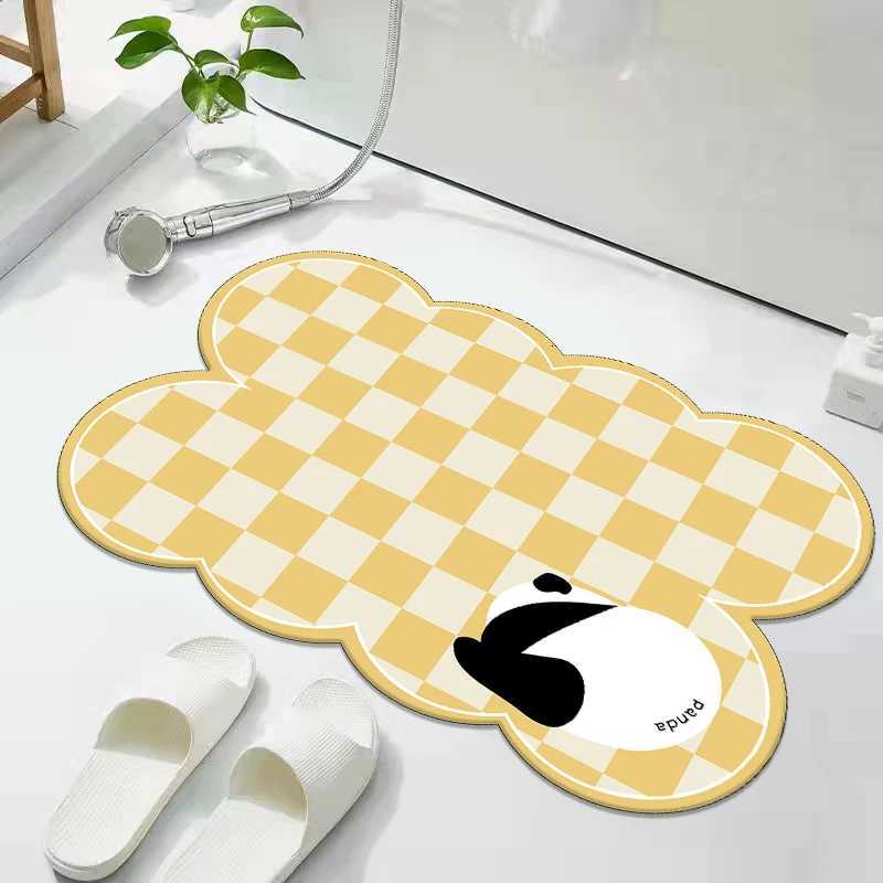 Diatom mud absorbent floor mat bathroom anti-drop toilet door non-slip and dirt-resistant household floor mat C251103