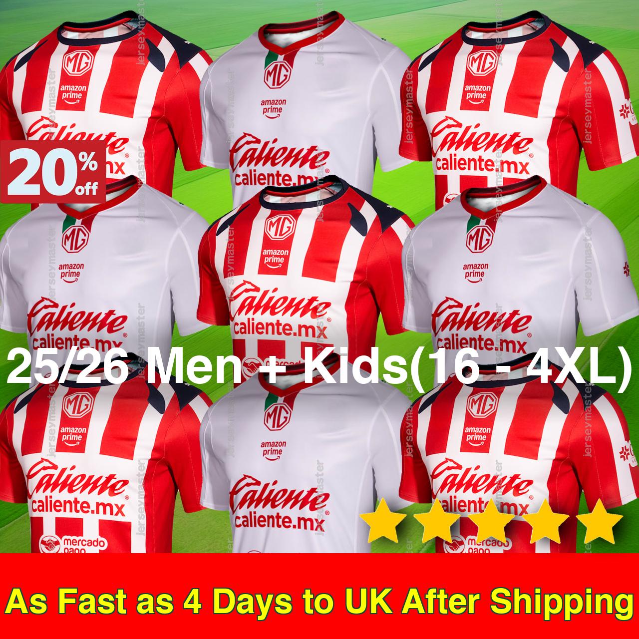 2025 2026 Chivas de Guadalajara jerseys 25 26 CHICHARITO A.ZALDIVAR CALDERON J.MACIAS BRIZUELA F. BELTRAN home away Alvarado HOMBRE football shirt size