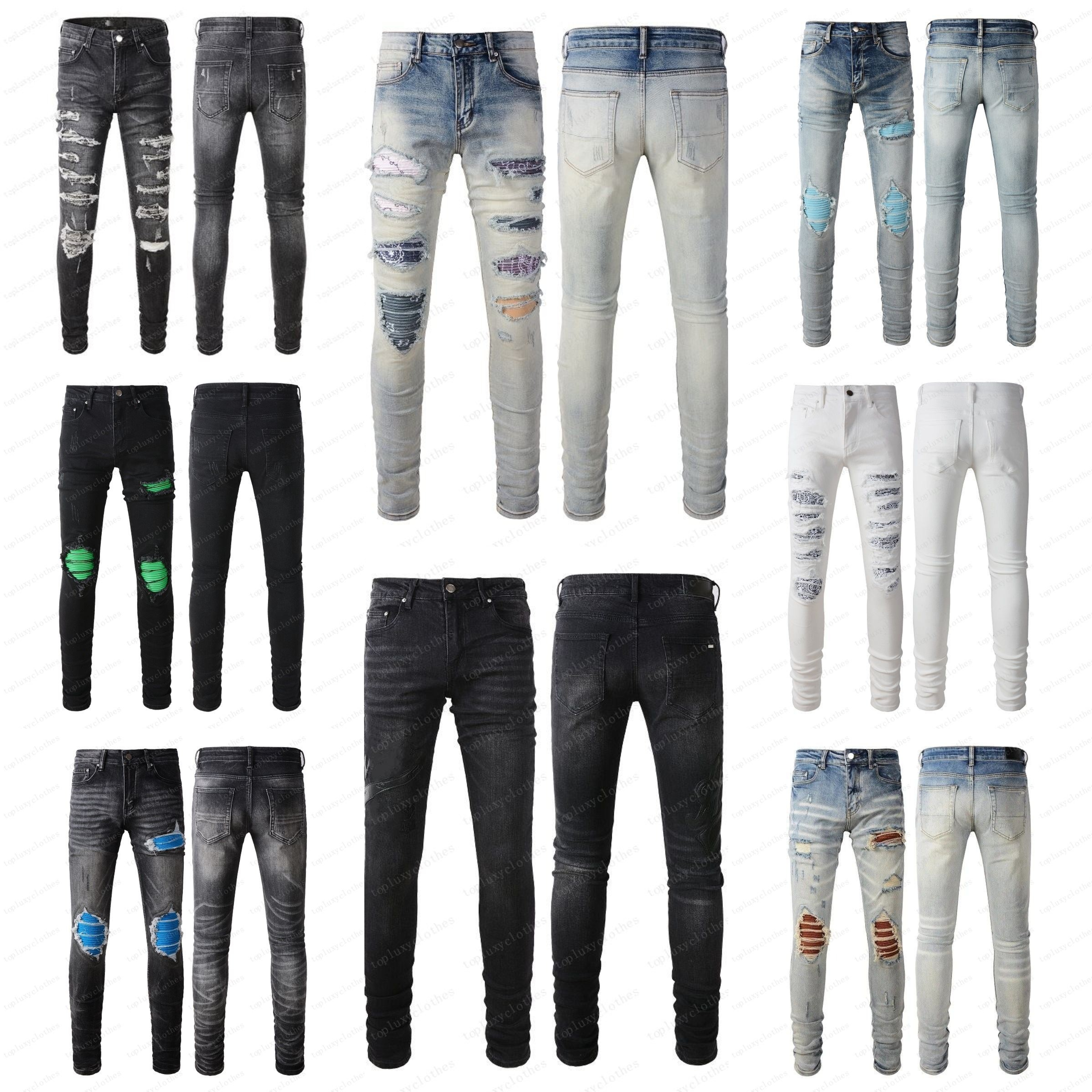 5A Luxurys jeans baggy jeans mens designer jeans pants men Jeans pant jean uomo slim fit jeans skinny brands jeans y2k ripped black jeans womens men pantalones