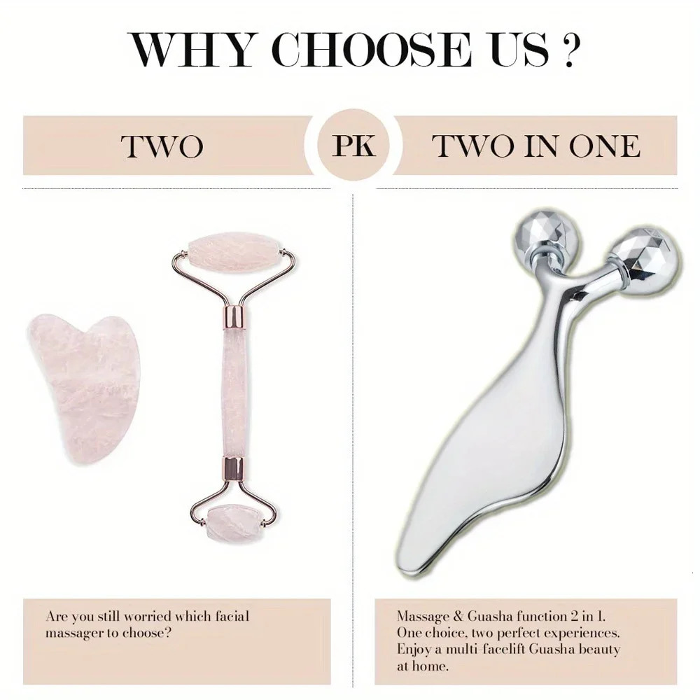 2 IN 1 3D Facial Massager Gua Sha Massage Tool Cold Roller For Face Eyes Chin Lift Skin Tool Sculpting Beauty Tools 251030