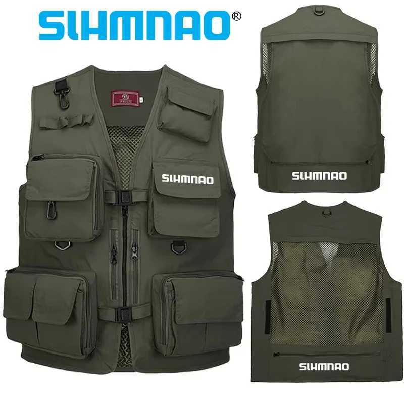 Fisherman Fishing Vest for Spring and Summer Professional Mens and Womens Multi Pocket Portable Lure Fishing Photography Vest X250403