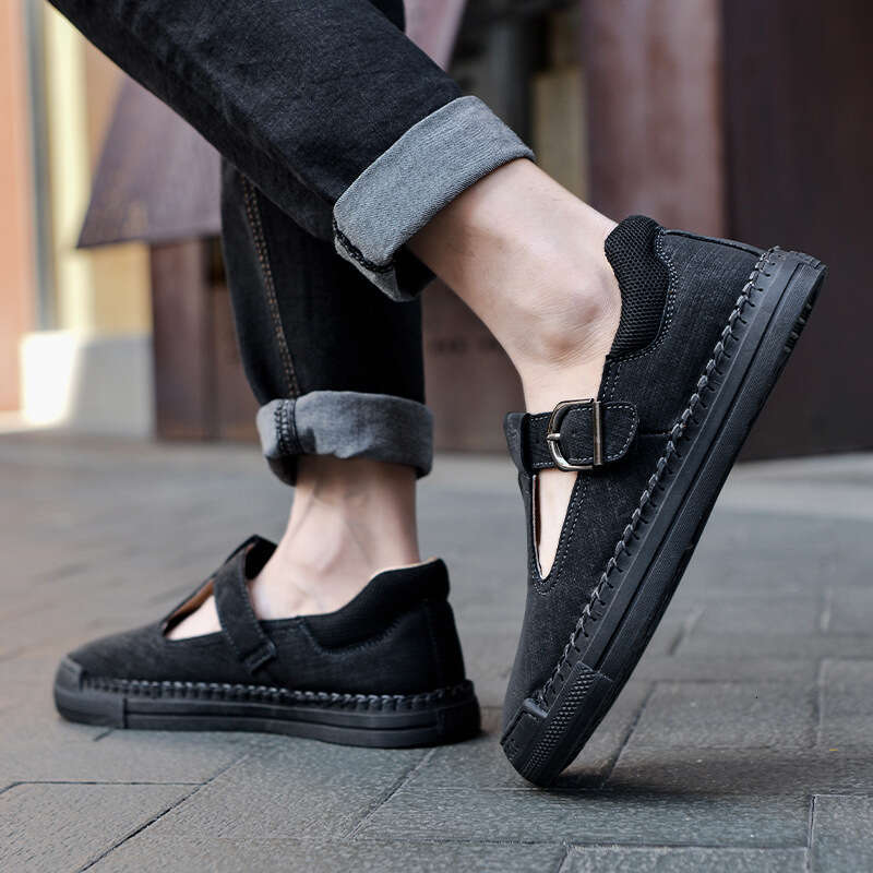 Fashionable men's outdoor low top leather seasonal trendy casual shoes, oversized youth flat shoes