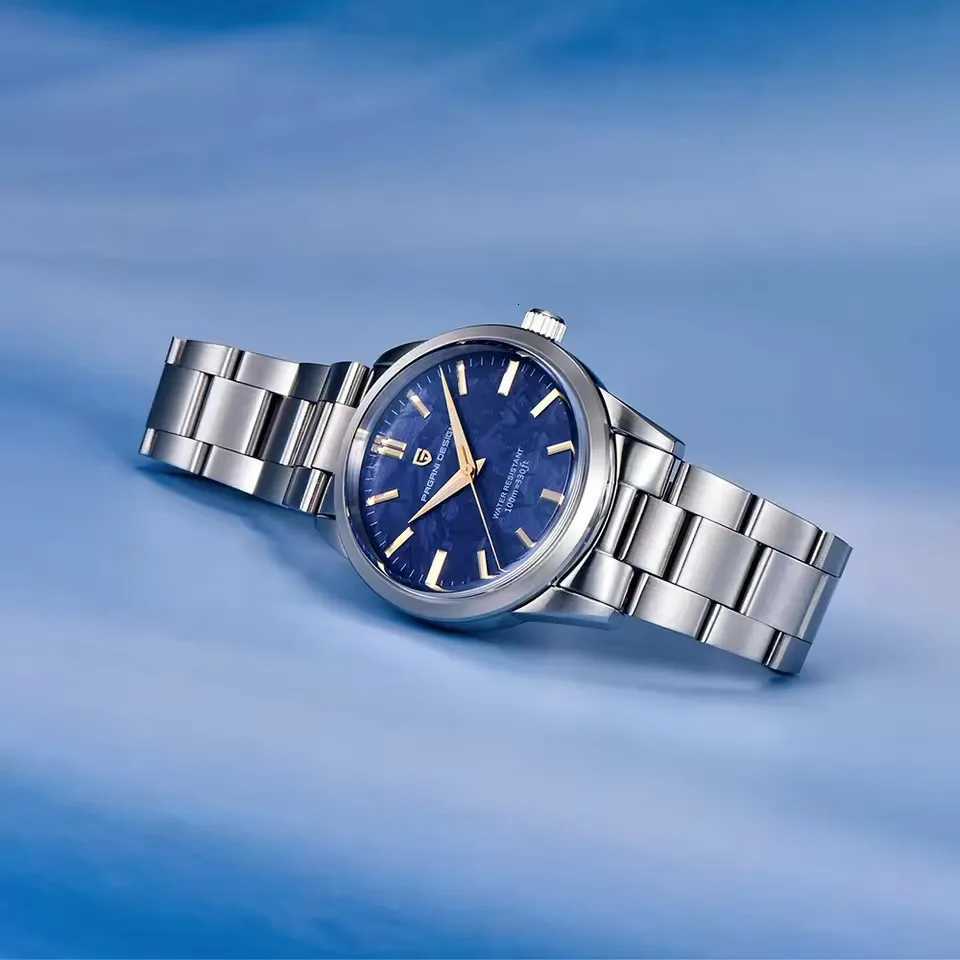 PAGANI DESIGN 40MM Meteorite dial Men Quartz Watches Luxury Business Sapphire 316L Stainless Steel 100M Waterproof Watch For MenW251104