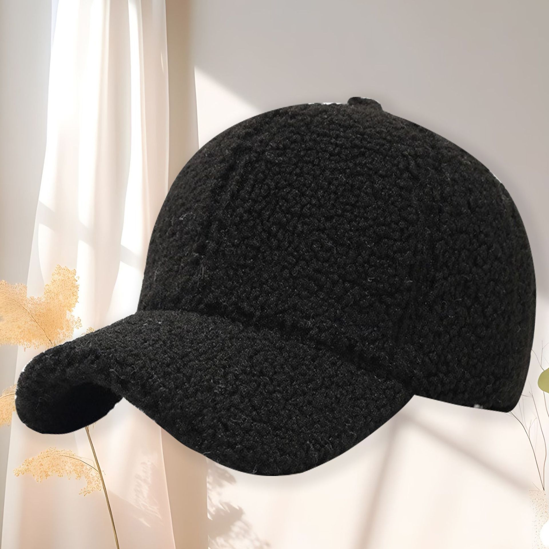 Luxury cap designer hat Lamb plush baseball cap fashionable and warm simple duckbill cap sports hats for women unisex free shipping adjustable