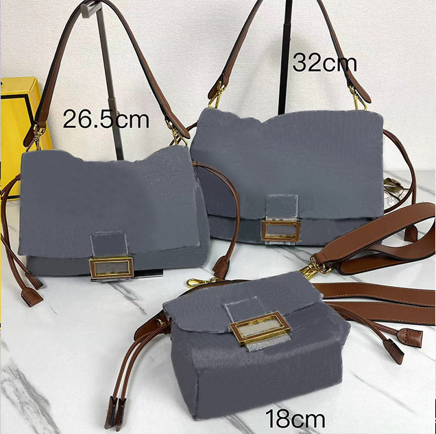 Denim jacquard tote bags designer women crossbody designer bags luxury bag purses handbag flap magnetic buckle leather shoulder bag wallet drawstring lucky bag