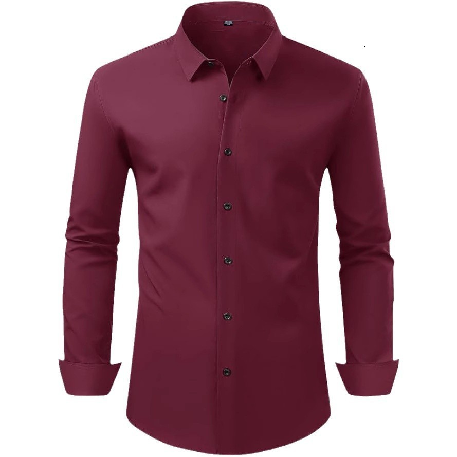 Mens casual and fashionable multi-color long sleeved shirt 241008