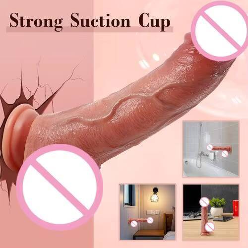Remote Thrusting 86 Inches Lifelike Medical Liquid Silicone Dildo Artificial Penis Vibrator Sex Toys for Woman Sex Products