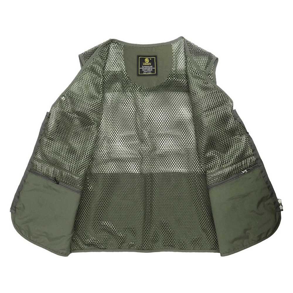 Fishing Vest Breathable Fishing Travel Mesh Vest with Zipper Pockets Summer Work Vest for Outdoor Activities X2504031