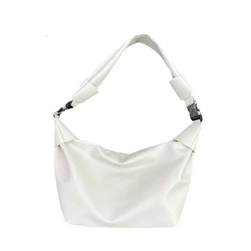 New Versatile Soft Leather Mens Dumpling Bag Casual Shoulder Crossbody Bag Female Large Capacity Totes Hobos Handbags LargeW251103
