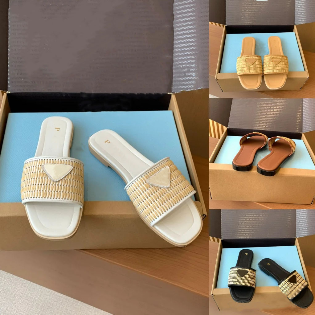 France womens slipper paris Beach slides Flat heel Summer Designer Fashion flops lady sandals women shoes Hotel Bath Ladies Manual preparation sandles
