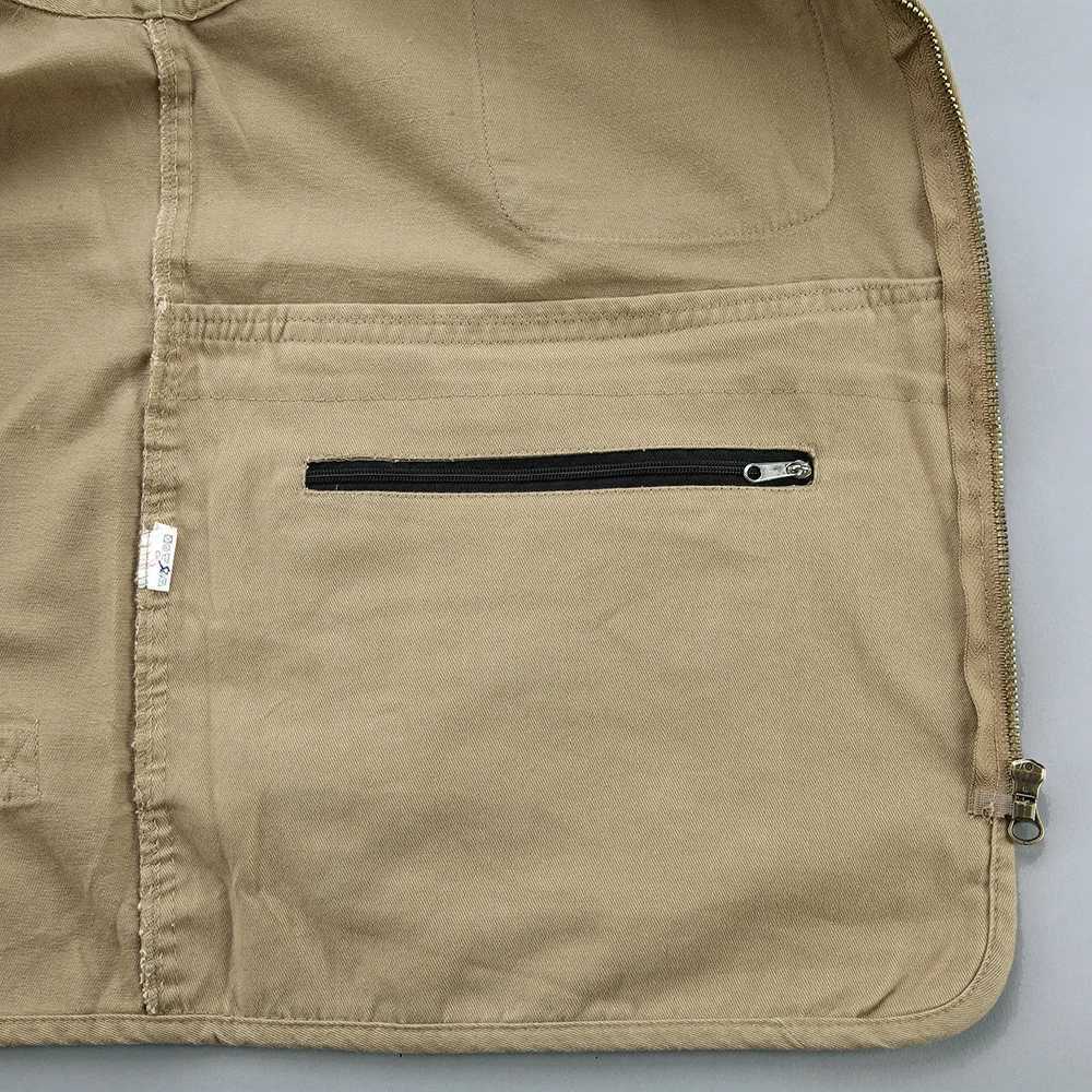 5XL Cotton Fabric Vest with Many Pockets for Men Spring Summer Casual Tool 6 Color Sleeveless Jacket Male Multi Pocket Waistcoat X250403