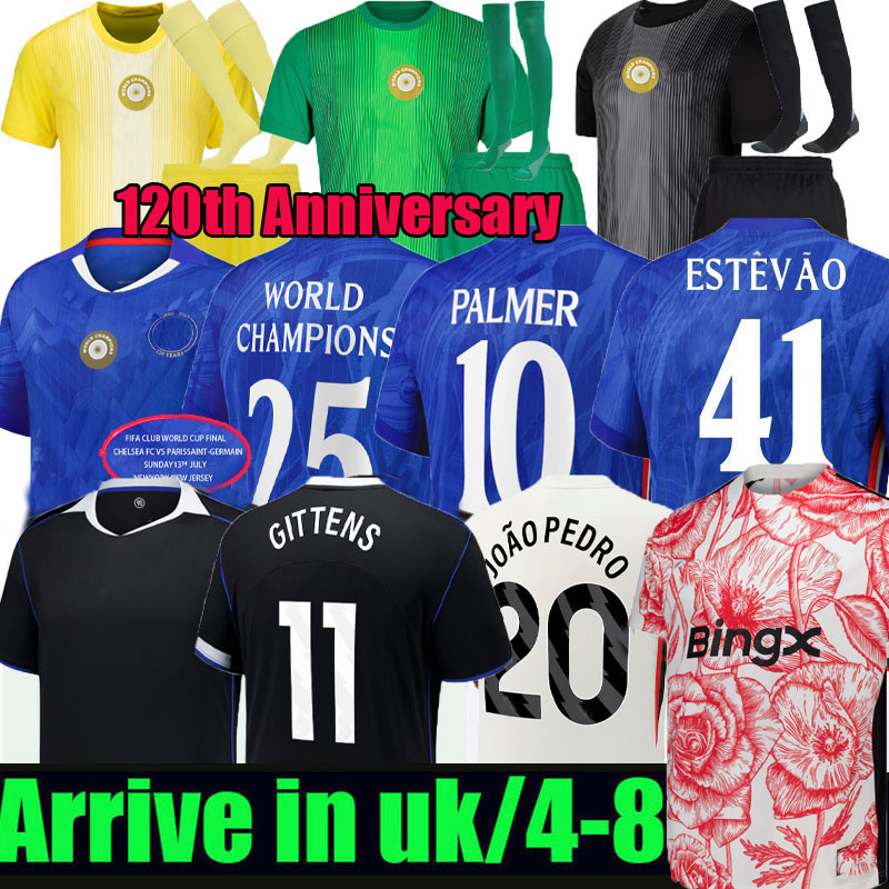 ENZO GARNACHO PALMER 120th Anniversary soccer jersey 25 26 ESTEVAO GITTENS pedro DELAP HATO MUDRYK NETO 2025 2026 football shirt adult kids kit CAICEDO N.JACKSON