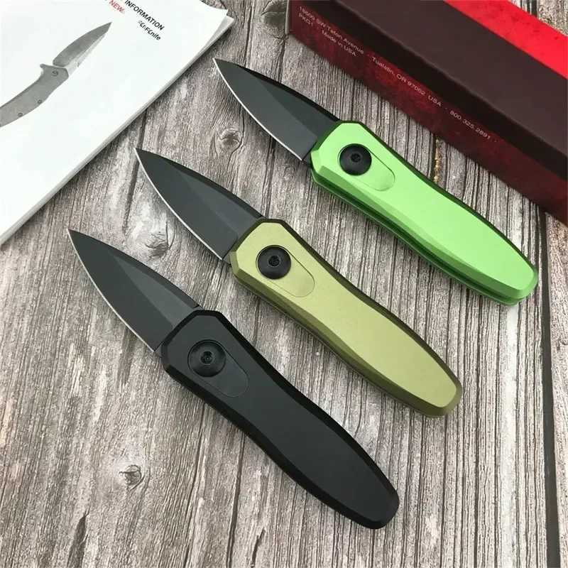 KS 7500 launches 4 compact tactical knives outdoor survival knives 8Cr18MoV blades aluminum alloy handle EDC camping basic toolsT250402