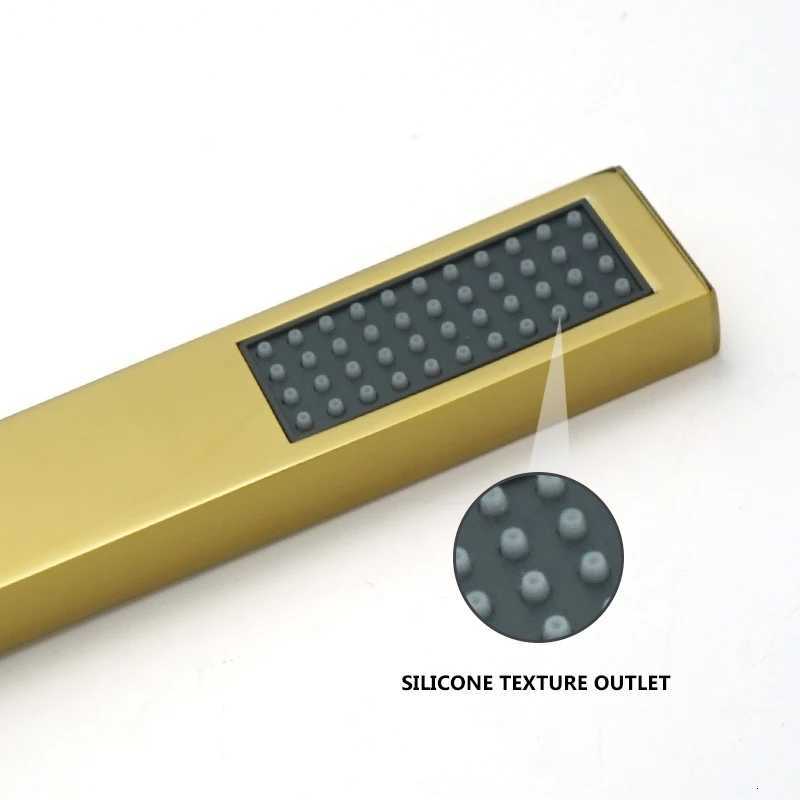 Brass Handheld Shower Bed Rose Gold Hand Shower Sprayer Chre Bath Sprinkler Grey Black Glossy Gold Handshower White Y251103