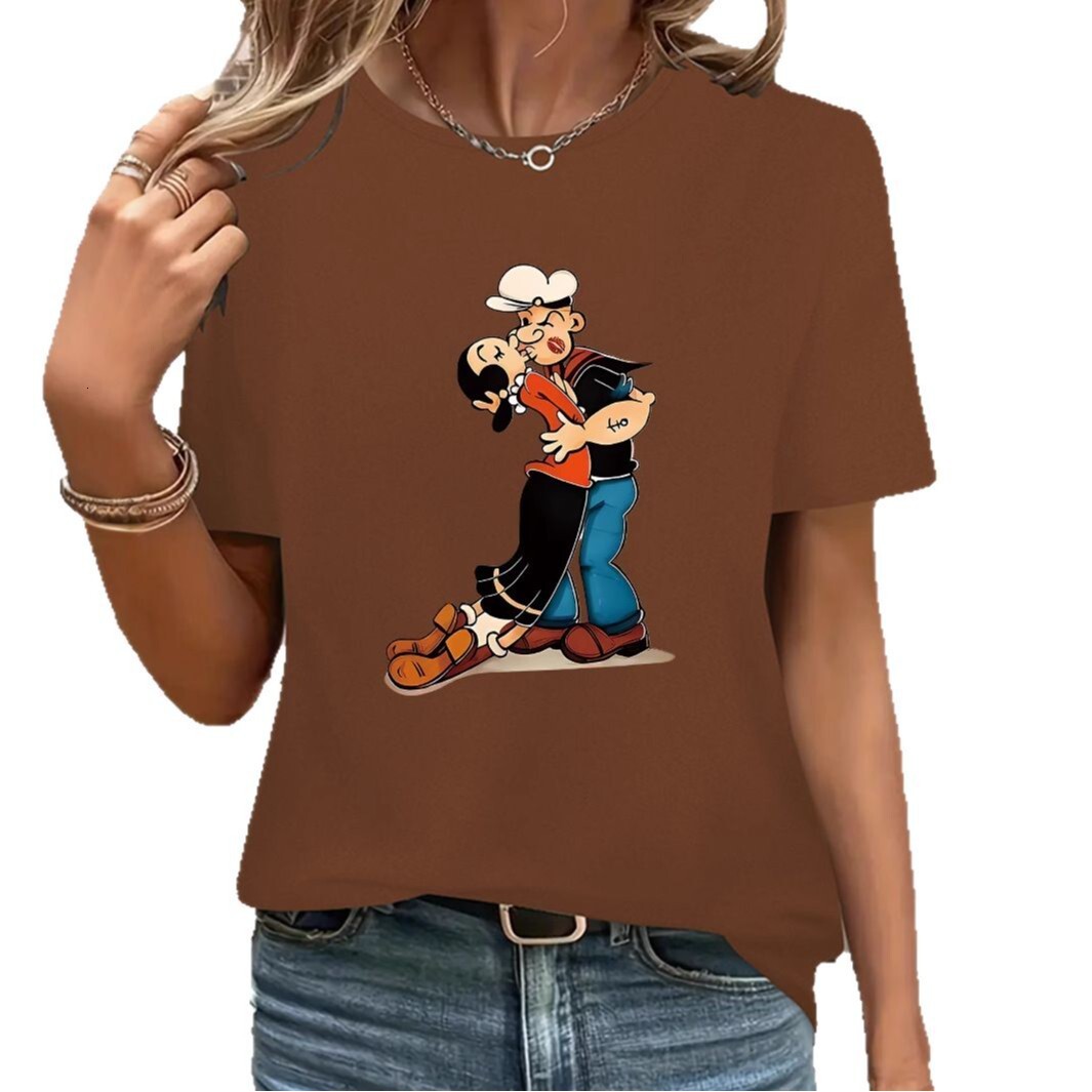 TEMU approved brand 2025 summer milk silk pullover collarless loose women's T-shirt