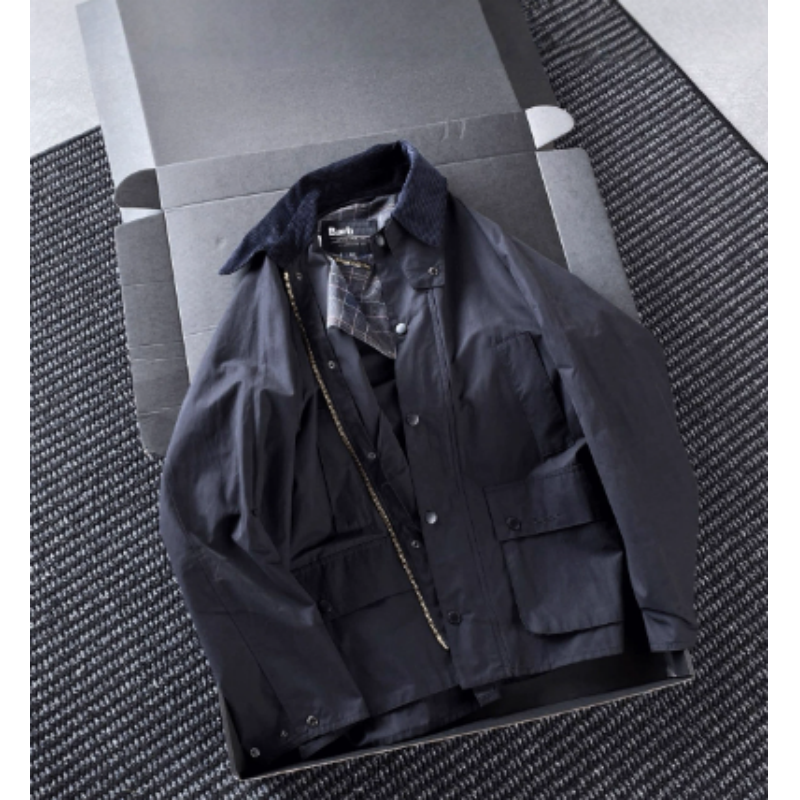 Bar Bedale Men's Jackets Luxurious Design Trench Coat Military Green And Dark Blue High-quality Windproof Lapels Lead Fashion Trend Autumn And Wi