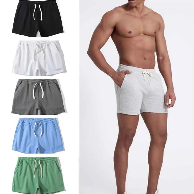 Mens running shorts casual cotton mens quick drying fitness basketball breathable sports beach clothing 250403e