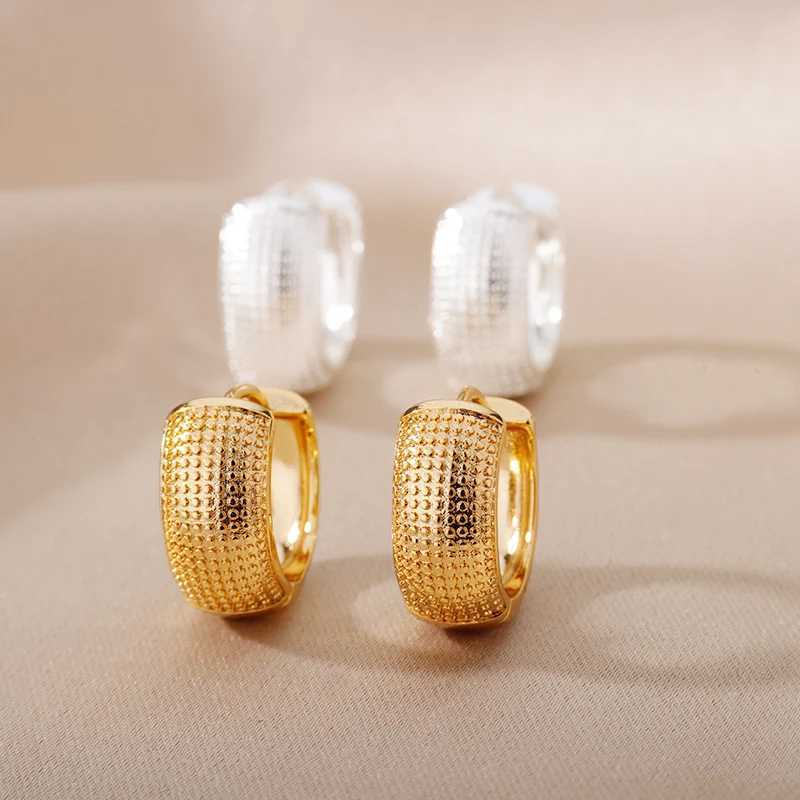 Gold Color Small Hoop Earrings for Women Stainless Steel Silver Color Earrings 2024 Trend Piercing Jewelry Gift pendientes mujer C251103