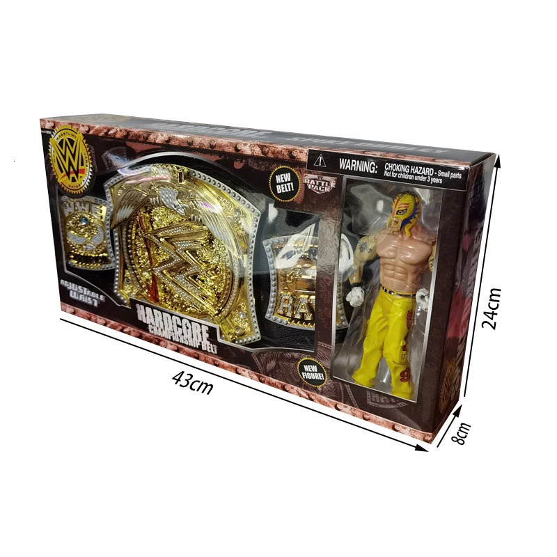Wrestler Championship Belts Action Characters Figure Toys Occupation Wrestling Belt Gladiators Model Fans Children Gift 250403