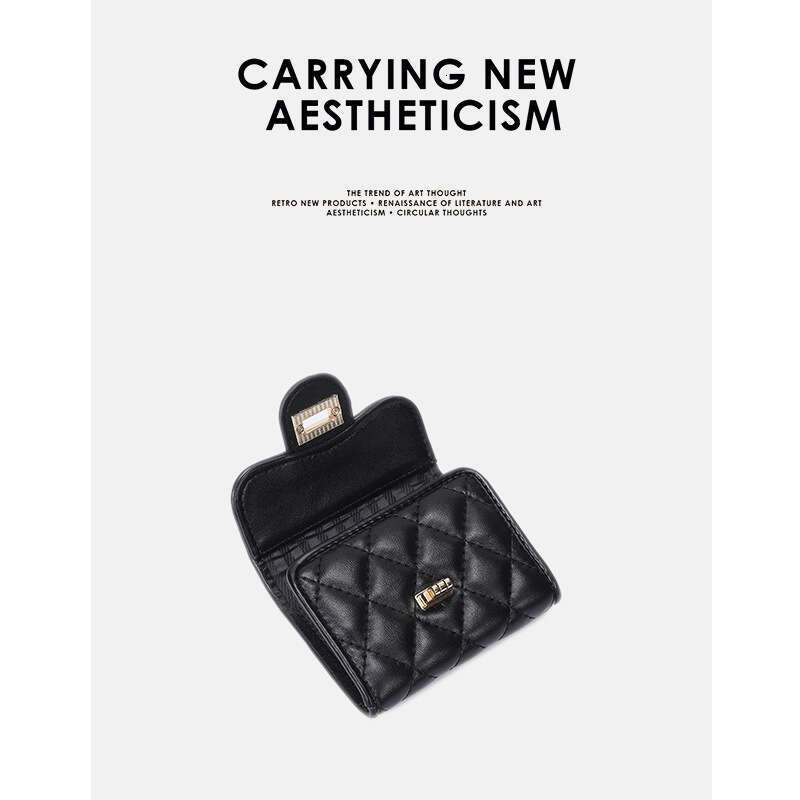 Women Change Fashion Multi Card Bag Small Fragrant Wind gge Wallet 2025 Versatile New Trendy Clothing Ins