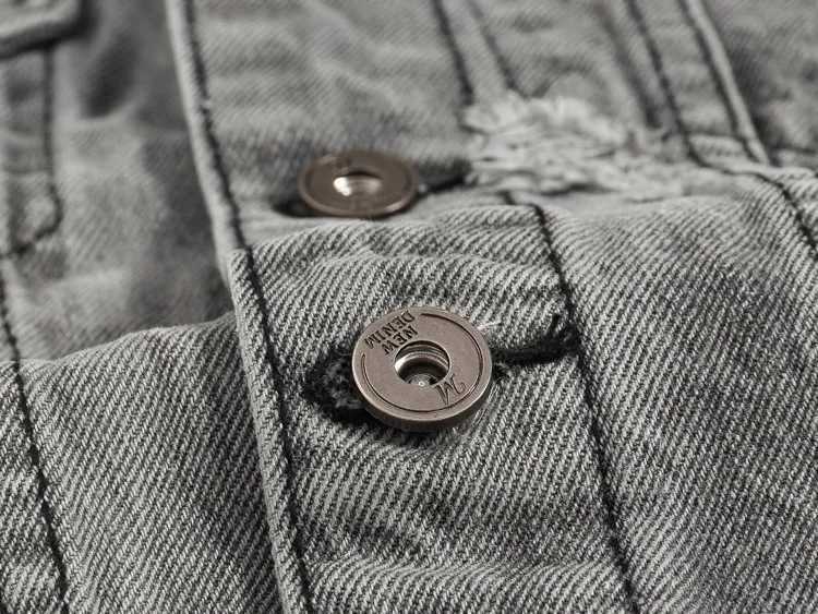 DIMUSI Spring Vintage Design Mens Denim Vest Male Retro Sleeveless Jackets Men Ripped Hole Button Jean Waistcoats Clothing 5XL X250403