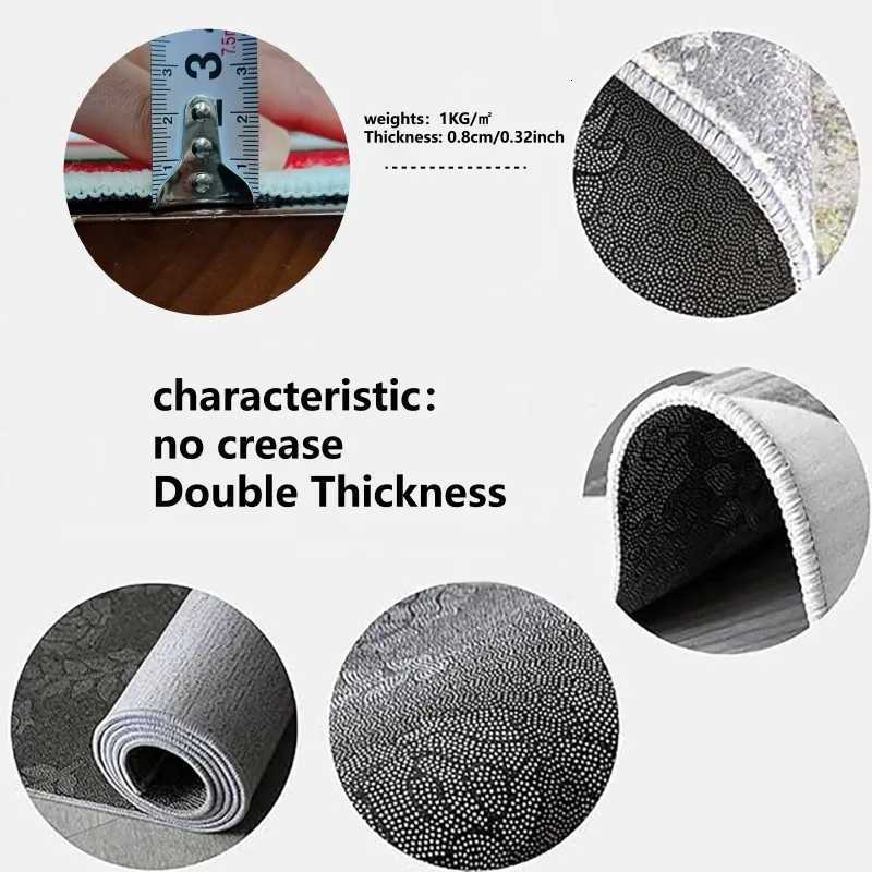 VIKAMA Personsed Dollar Pattern Rug Living Room Bedroom Hallway Non Slip Easy Clean Instagram Worthy Home Decor Rug C251103