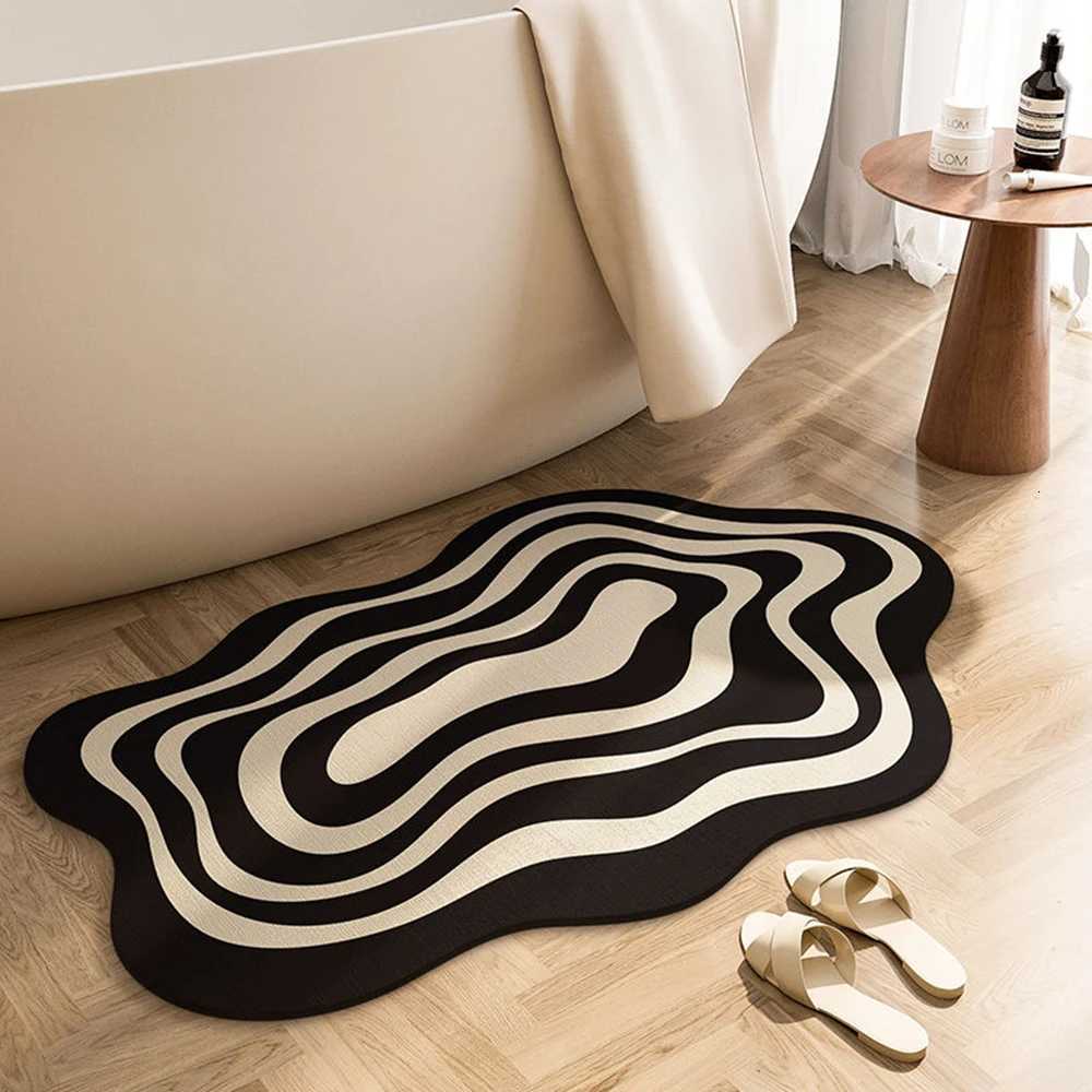 Super Absorbent Bathroom Mat Non-Slip Diatom Mud Toilet Pad Quick-Drying Floor Mat Home Bath Mat Shower Rug C251103
