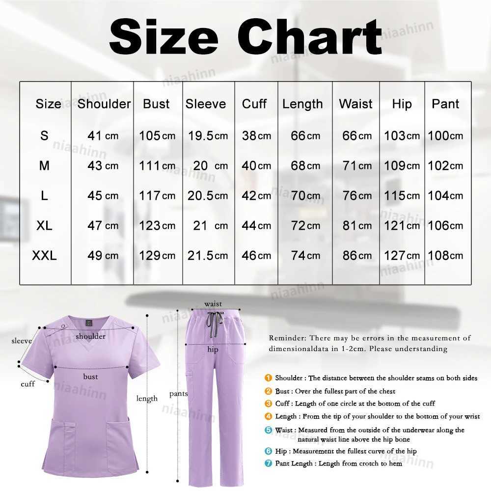 Niaahinn Uniforms High Quality Medical Scrub Nursing Suit Breathable Surgical Gowns Clinical Uniform Women Nurse Accessories New J251103