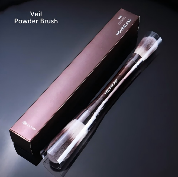 Hourglass Metal handle Makeup Brushes Face Powder Blush Foundation Contour Highlight Concealer brush Cosmetics Tools Brush